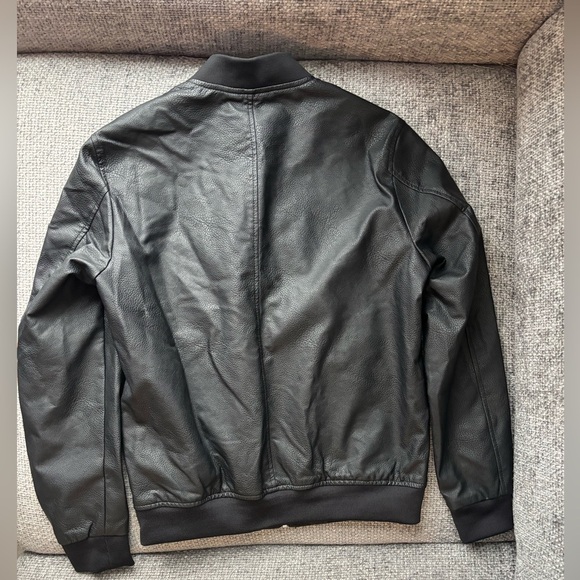 Brand New Jack & Jones Faux Leather Bomber Jacket – Size Small - Picture 10 of 14